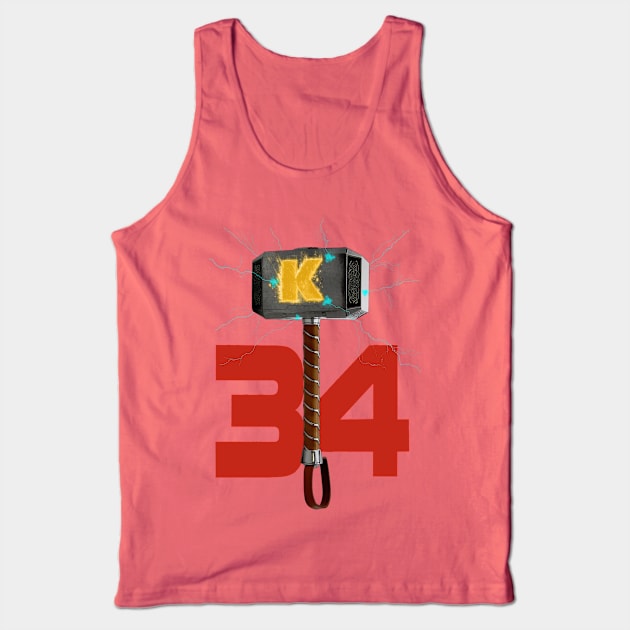 Syndergaard's Hammer (w/ Blue K) Tank Top by enfuego360